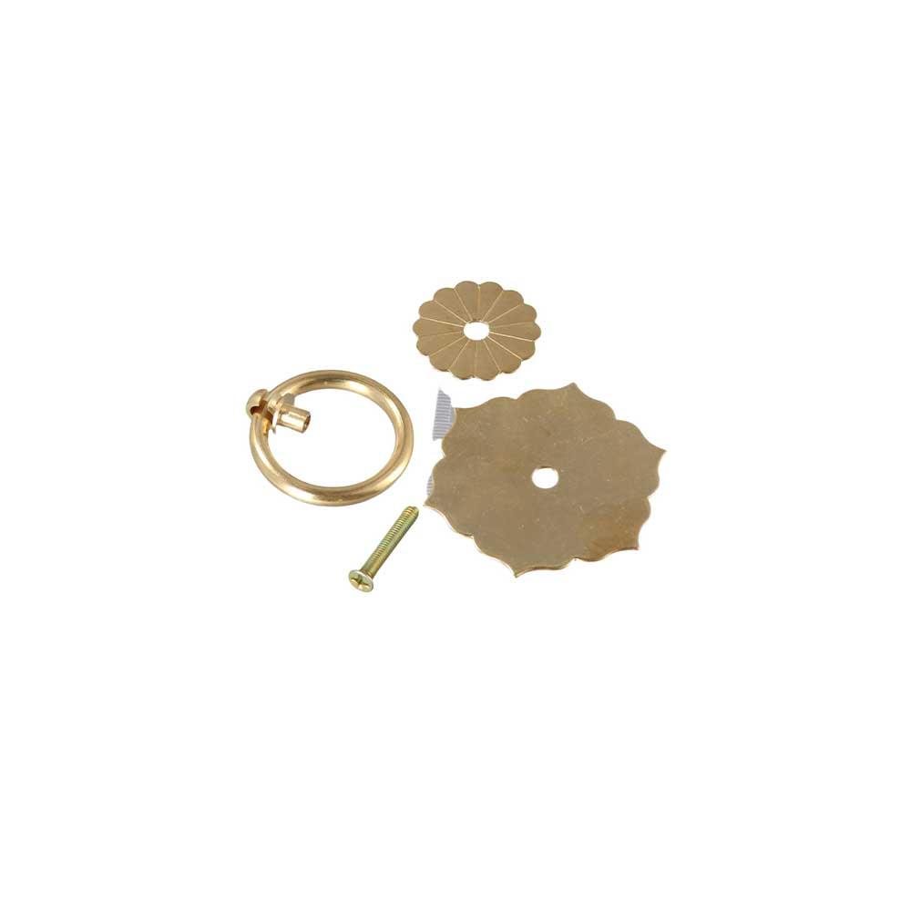 Furniture Hardware Drop Pulls - Bronze Brass Back Plate Cabinet Hardware