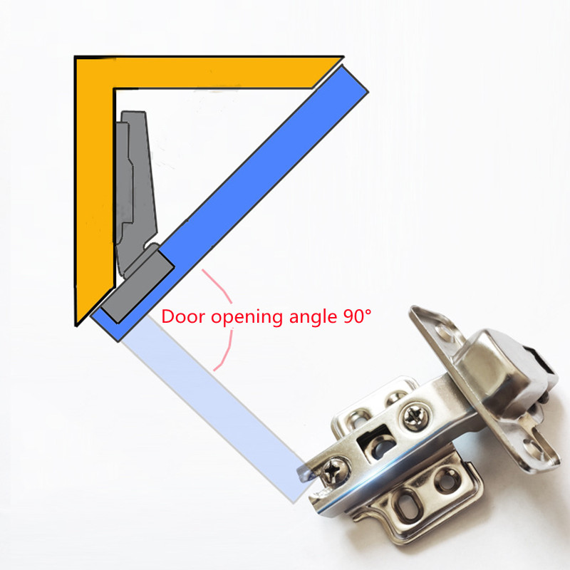 KK&FING -45 Degree Corner Fold - Cabinet Hinge Overlay recension och pris