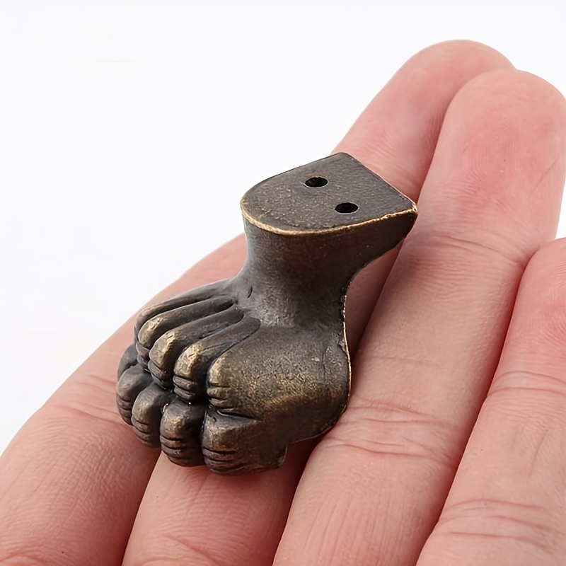 8pcs Antique Foot Brass Jewelr - Cabinet Hinge Overlay recension och pris