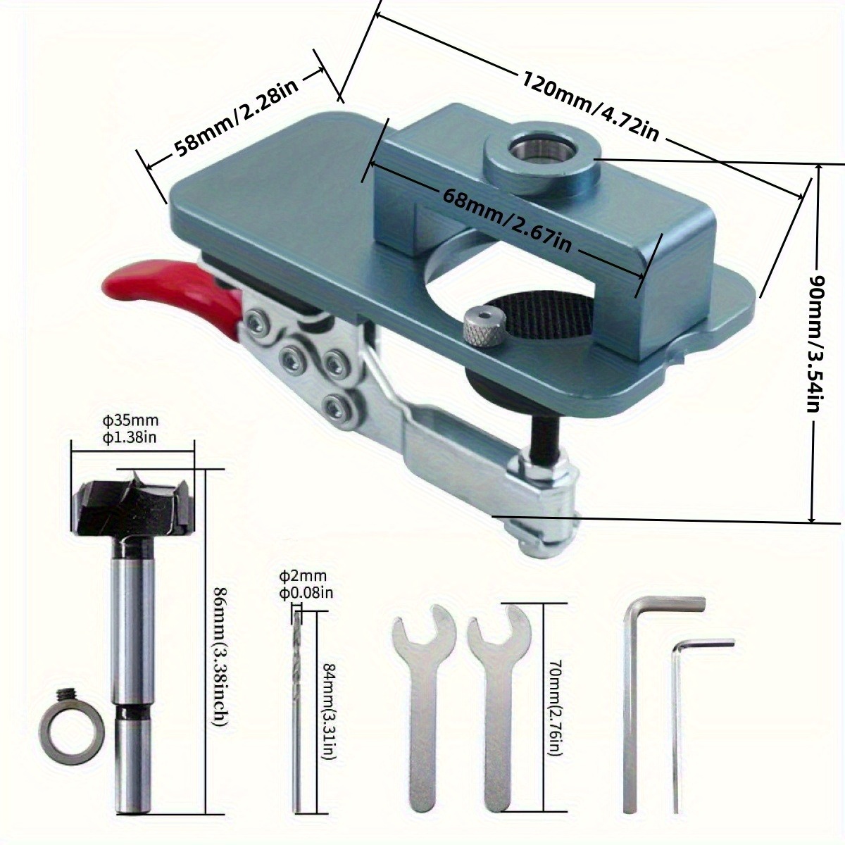 35mm Hinge Jig - Precise Borin - Furniture Hardware Fitting recension och pris