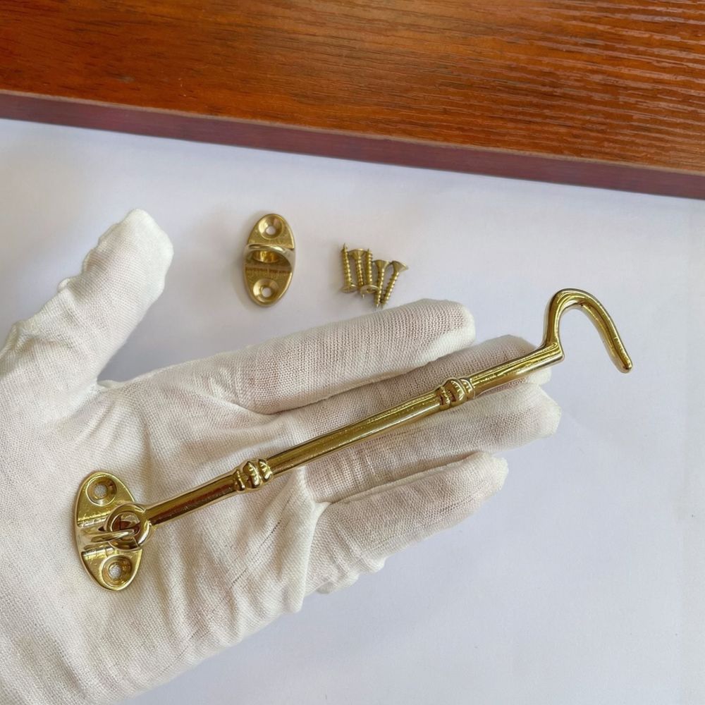 Solid Brass Window Hook Retro  - Furniture Hardware Fitting recension och pris
